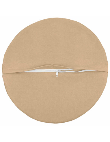 Cuscino con cuscino HEERLEN 6 pz Crema Tessuto