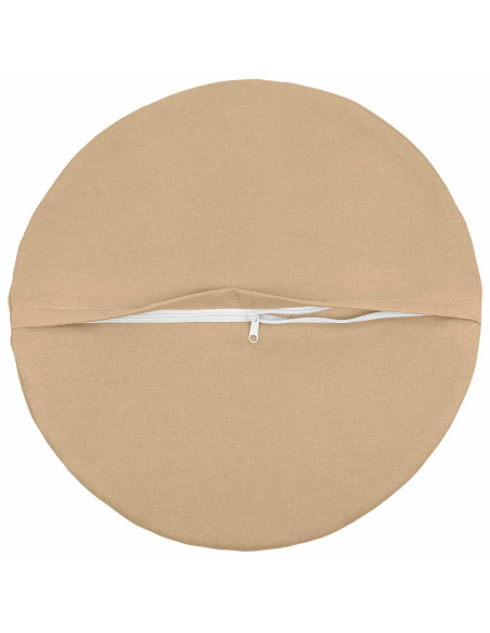 Cuscino con cuscino HEERLEN 6 pz Crema Tessuto