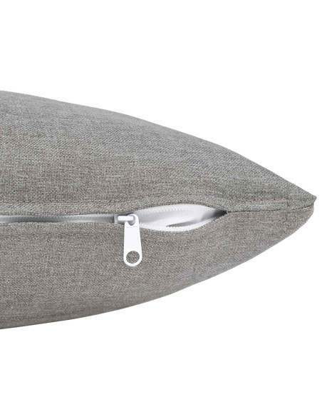 Cuscino con cuscino HEERLEN 2 pz Grigio Nuvola Tessuto