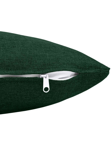 Cuscino con cuscino HEERLEN 2 pz Verde Scuro Tessuto