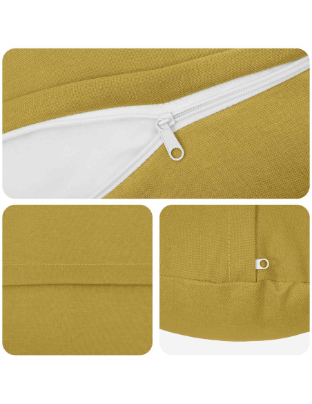 Cuscino con cuscino HEERLEN 2 pz Verde chiaro Tessuto