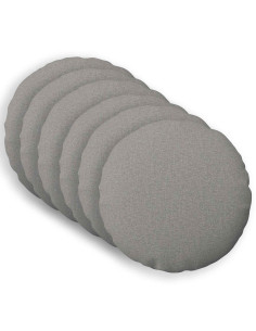 Cuscino con cuscino HEERLEN 6 pz Grigio Nuvola Tessuto
