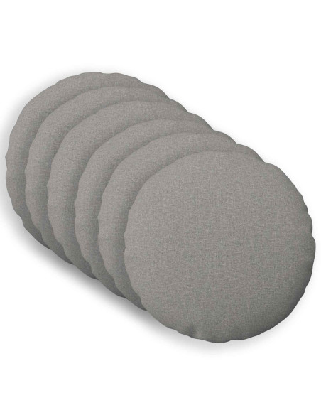Cuscino con cuscino HEERLEN 6 pz Grigio Nuvola Tessuto