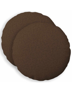 Cuscino con cuscino HEERLEN 2 pz Marrone Tessuto
