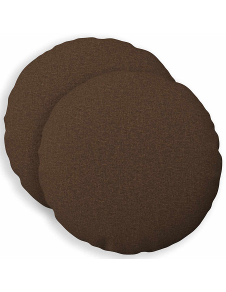 Cuscino con cuscino HEERLEN 2 pz Marrone Tessuto