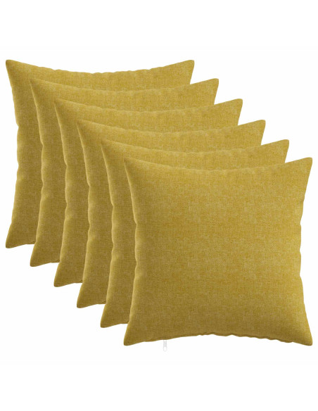 Cuscino con cuscino HEERLEN 6 pz Verde chiaro Tessuto