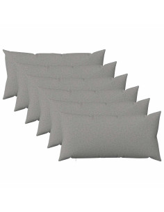 Cuscino con cuscino HEERLEN 6 pz Grigio Nuvola Tessuto