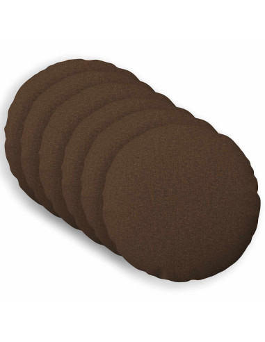Cuscino con cuscino HEERLEN 6 pz Marrone Tessuto
