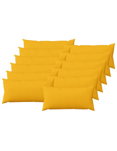 Cuscino con cuscino HEERLEN 12 pz Giallo Chiaro Tessuto