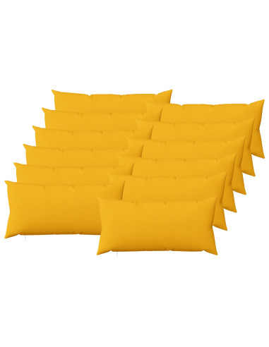 Cuscino con cuscino HEERLEN 12 pz Giallo Chiaro Tessuto