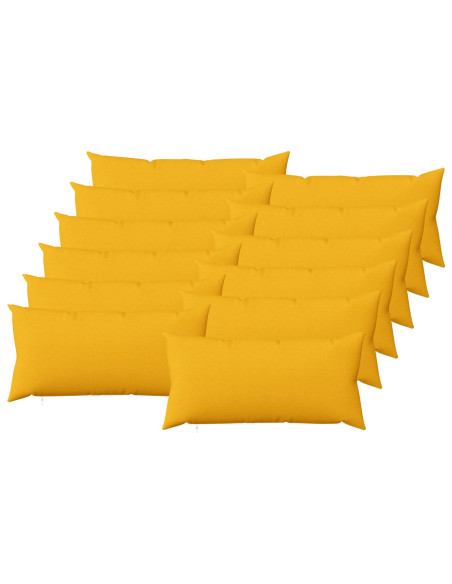 Cuscino con cuscino HEERLEN 12 pz Giallo Chiaro Tessuto