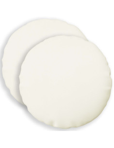 Cuscino con cuscino HEERLEN 2 pz Bianco Tessuto
