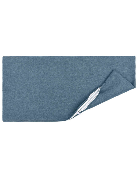 Cuscino con cuscino HEERLEN 2 pz Blu jeans Tessuto