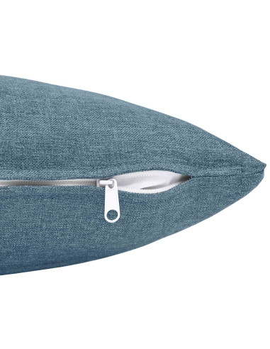 Cuscino con cuscino HEERLEN 2 pz Blu jeans Tessuto
