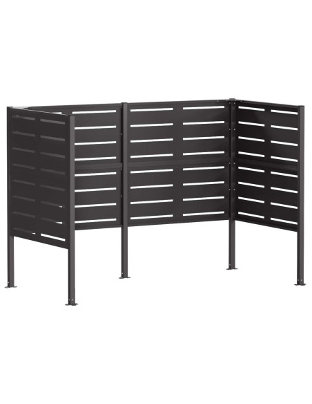 Schermo per bidone della spazzatura 167 x 85 x 113 cm Acciaio