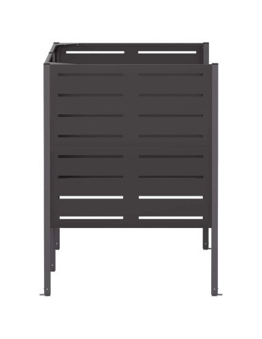 Schermo per bidone della spazzatura 167 x 85 x 113 cm Acciaio