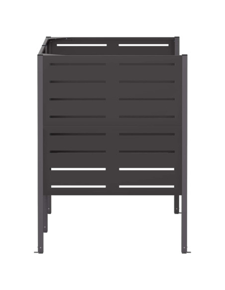 Schermo per bidone della spazzatura 167 x 85 x 113 cm Acciaio