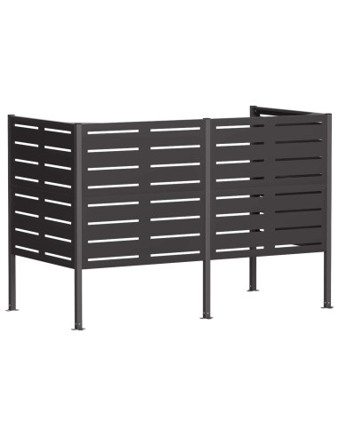 Schermo per bidone della spazzatura 167 x 85 x 113 cm Acciaio