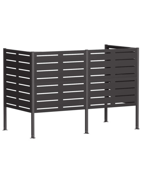 Schermo per bidone della spazzatura 167 x 85 x 113 cm Acciaio