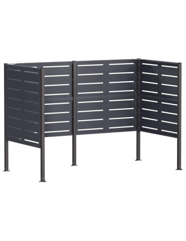 Schermo per bidone della spazzatura 167 x 85 x 113 cm Acciaio