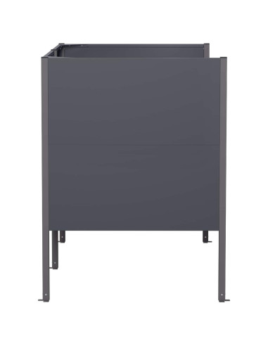 Schermo per bidone della spazzatura 167 x 85 x 113 cm Acciaio