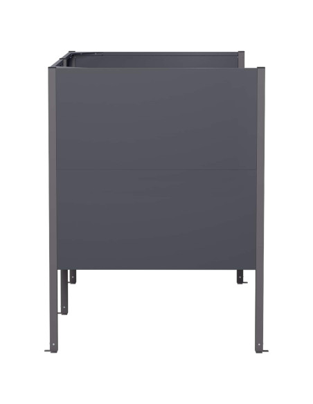 Schermo per bidone della spazzatura 167 x 85 x 113 cm Acciaio