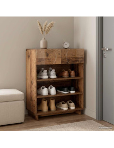 Scarpiera 73 x 38 x 87,5 cm Legno ingegnerizzato Legno antico