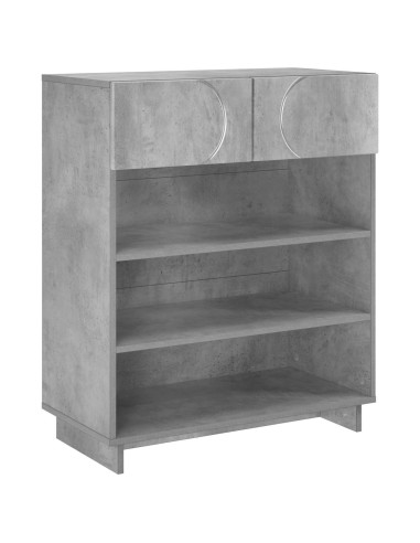 Scarpiera 73 x 38 x 87,5 cm Legno ingegnerizzato Grigio Cemento