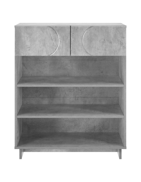 Scarpiera 73 x 38 x 87,5 cm Legno ingegnerizzato Grigio Cemento