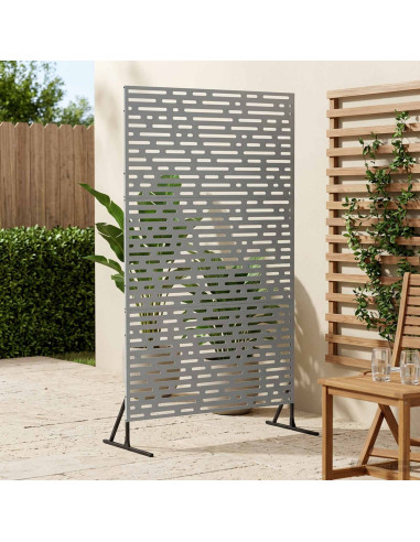 Schermo per Privacy 100 x 50 x 180 cm Acciaio zincato Argento
