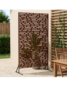 Schermo per Privacy 100 x 50 x 180 cm Acciaio Corten Ruggine