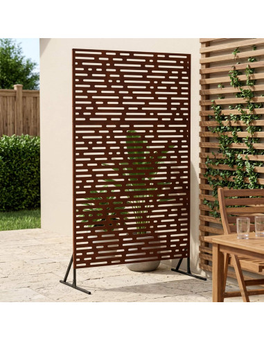 Schermo per Privacy 100 x 50 x 180 cm Acciaio Corten Ruggine