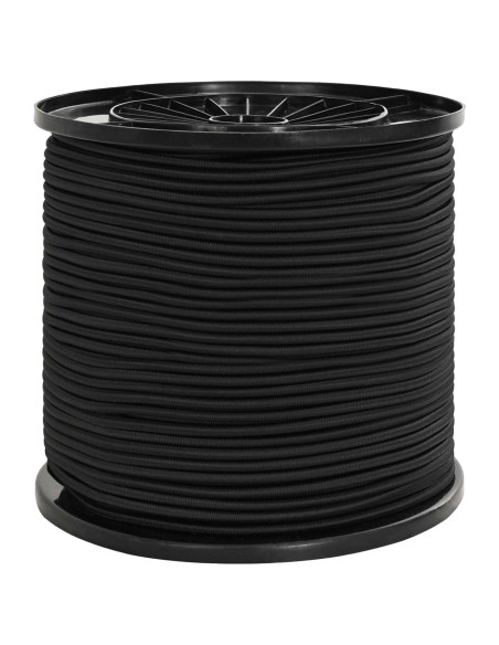 Corde Bungee 6 mm Nero PP e gomma