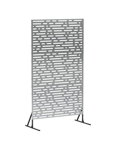 Schermo per Privacy 100 x 50 x 180 cm Acciaio zincato Argento