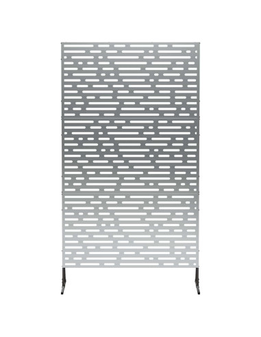 Schermo per Privacy 100 x 50 x 180 cm Acciaio zincato Argento