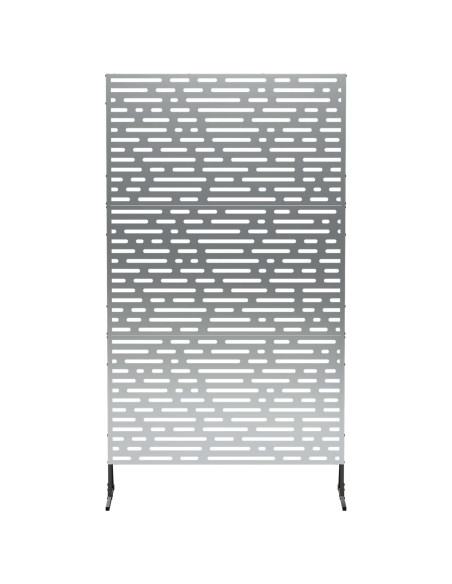 Schermo per Privacy 100 x 50 x 180 cm Acciaio zincato Argento
