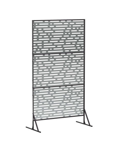 Schermo per Privacy 100 x 50 x 180 cm Acciaio zincato Argento