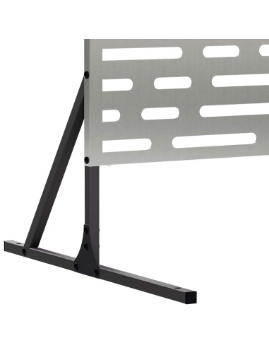 Schermo per Privacy 100 x 50 x 180 cm Acciaio zincato Argento