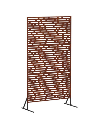 Schermo per Privacy 100 x 50 x 180 cm Acciaio Corten Ruggine