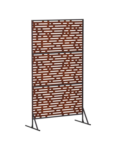 Schermo per Privacy 100 x 50 x 180 cm Acciaio Corten Ruggine