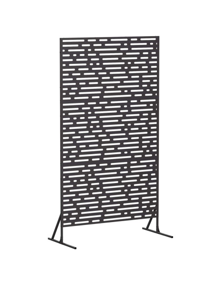 Schermo per Privacy 100 x 50 x 180 cm Acciaio Nero