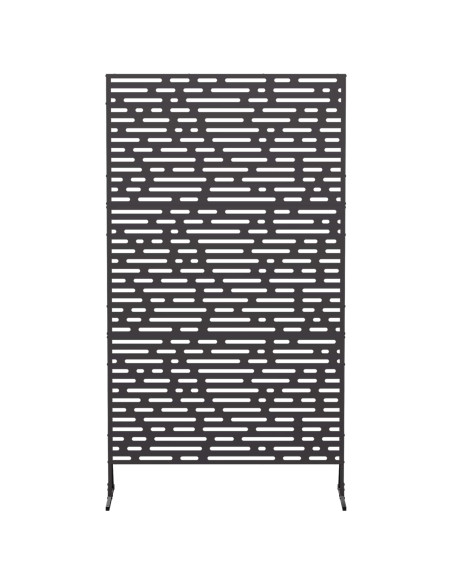 Schermo per Privacy 100 x 50 x 180 cm Acciaio Nero