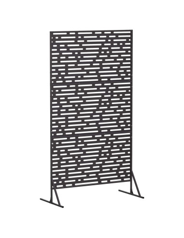 Schermo per Privacy 100 x 50 x 180 cm Acciaio Nero