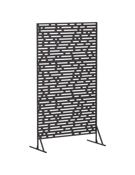 Schermo per Privacy 100 x 50 x 180 cm Acciaio Nero