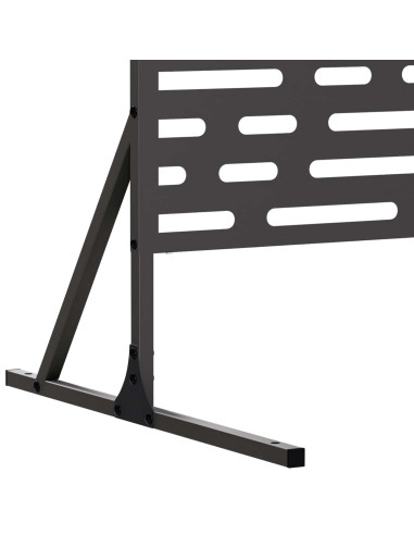Schermo per Privacy 100 x 50 x 180 cm Acciaio Nero