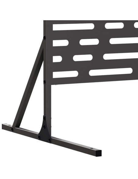 Schermo per Privacy 100 x 50 x 180 cm Acciaio Nero