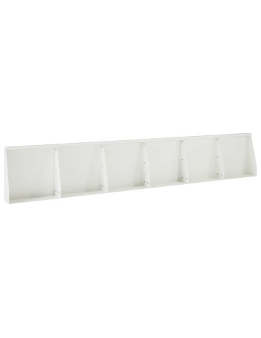 Muro di contenimento 6 pz 40 x 12 x 30 cm Acciaio Bianco