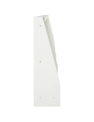 Muro di contenimento 6 pz 40 x 12 x 30 cm Acciaio Bianco