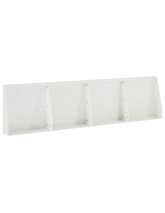 Muro di contenimento 4 pz 40 x 12 x 30 cm Acciaio Bianco 2
