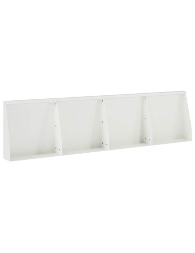 Muro di contenimento 4 pz 40 x 12 x 30 cm Acciaio Bianco